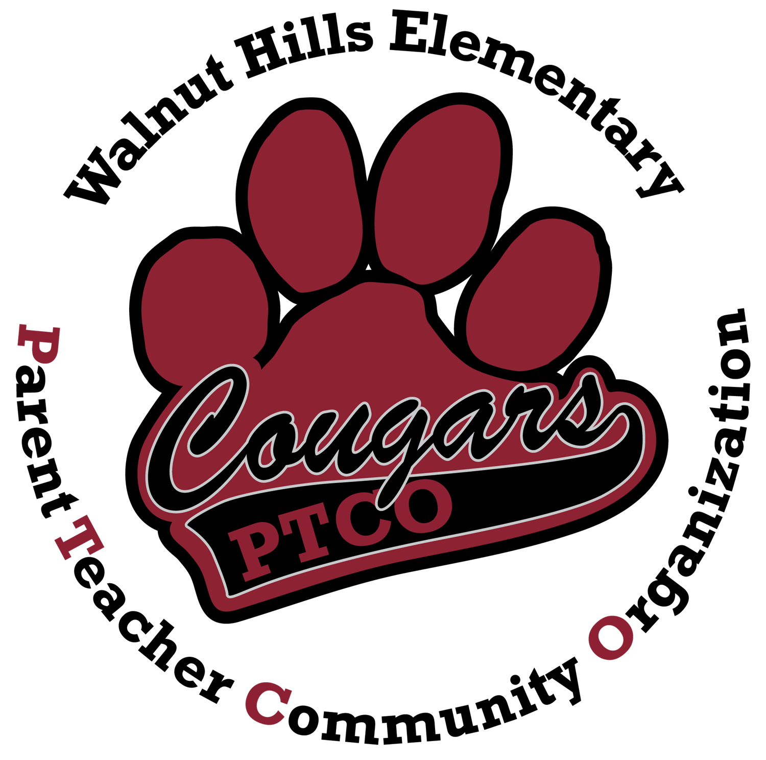 Walnut Hills Cougars PTCO logo 